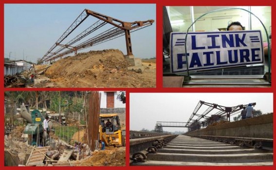 Slow progress of Assam-Agartala Railway construction work : â€˜No reservationsâ€™ at Railway counter since 2 months due to BSNLâ€™s Internet link down 